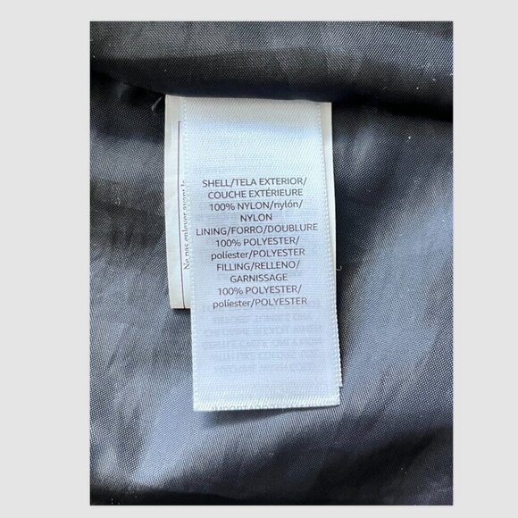 Haven Outerwear Mid-Length Shiny Black Puffer Jacket Size XS Insulated Quilted - Picture 9 of 9